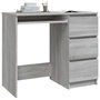 Voir la diapositive 3 : VIDAXL Bureau Sonoma gris 90x45x76 cm Bois d'ingenierie