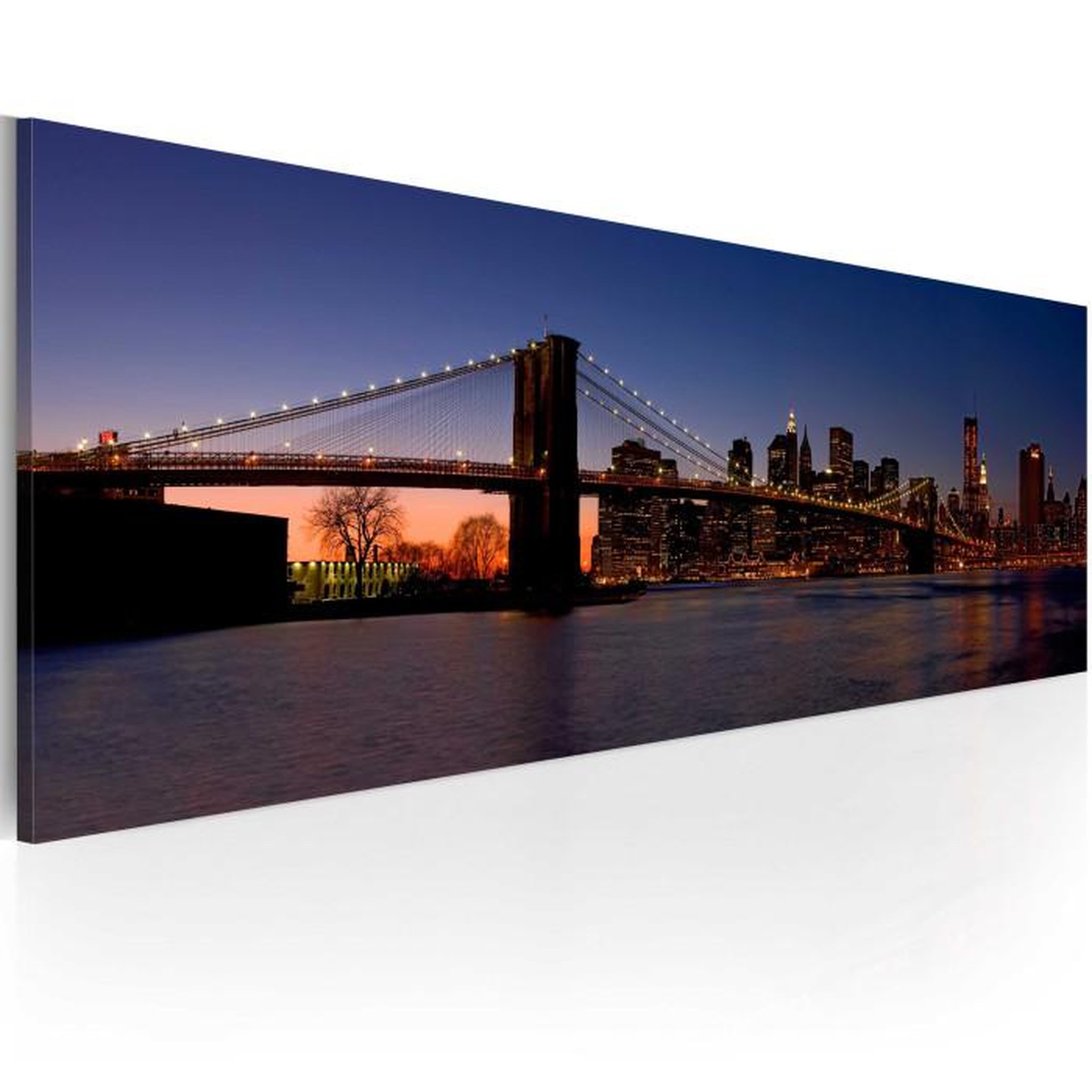 Paris Prix Tableau Imprimé  Pont de Brooklyn Panorama. Coloris disponibles : Multicolore