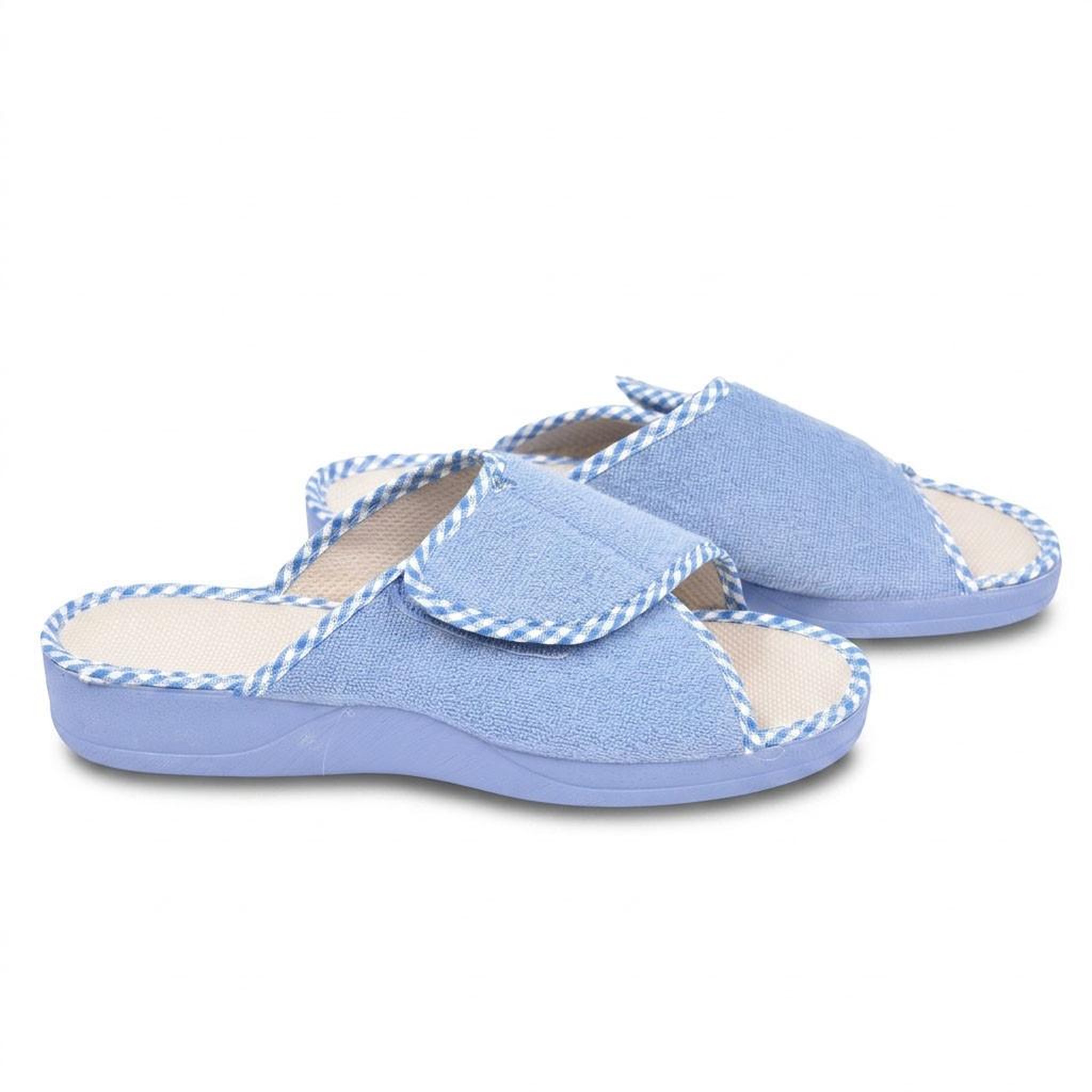 Voir la diapositive 3 : OZABI OZABI-Pantoufle Mule Femme Eponge Scratch Ajustable Fabriquee en Espagne