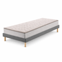 Voir la diapositive 2 : KING OF DREAMS Ensemble Sommier Tapissier et Matelas Mousse Soutien Ferme