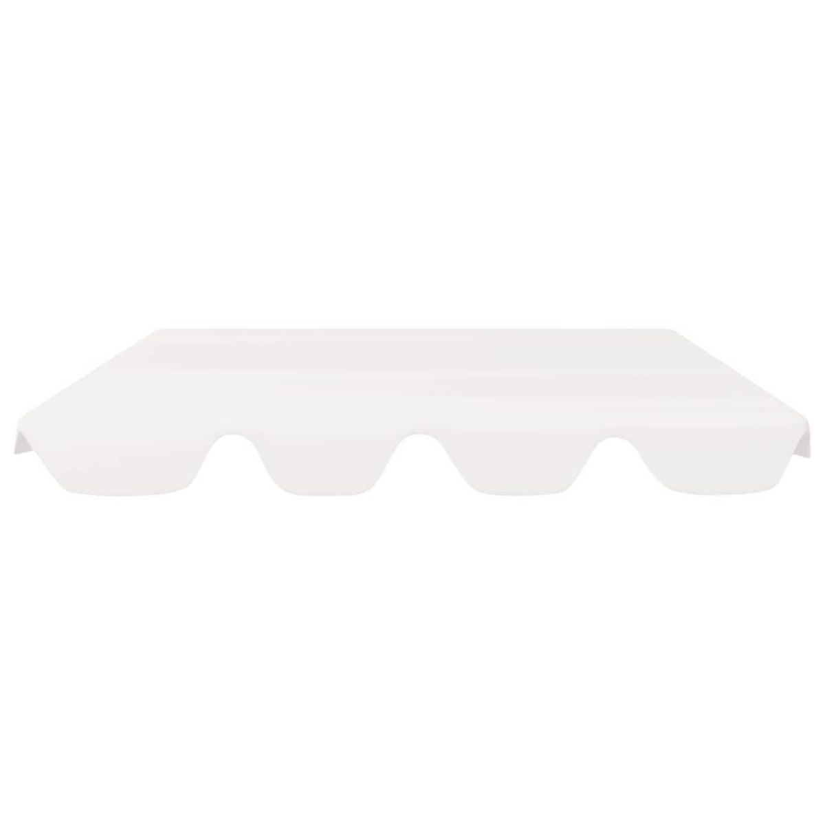 VIDAXL Toit de rechange de balançoire blanc 150/130x105/70 cm