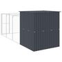 Voir la diapositive 5 : VIDAXL Niche pour chien avec cour anthracite 165x455x181 cm