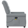 Voir la diapositive 4 : VIDAXL Fauteuil de massage inclinable Gris clair Tissu