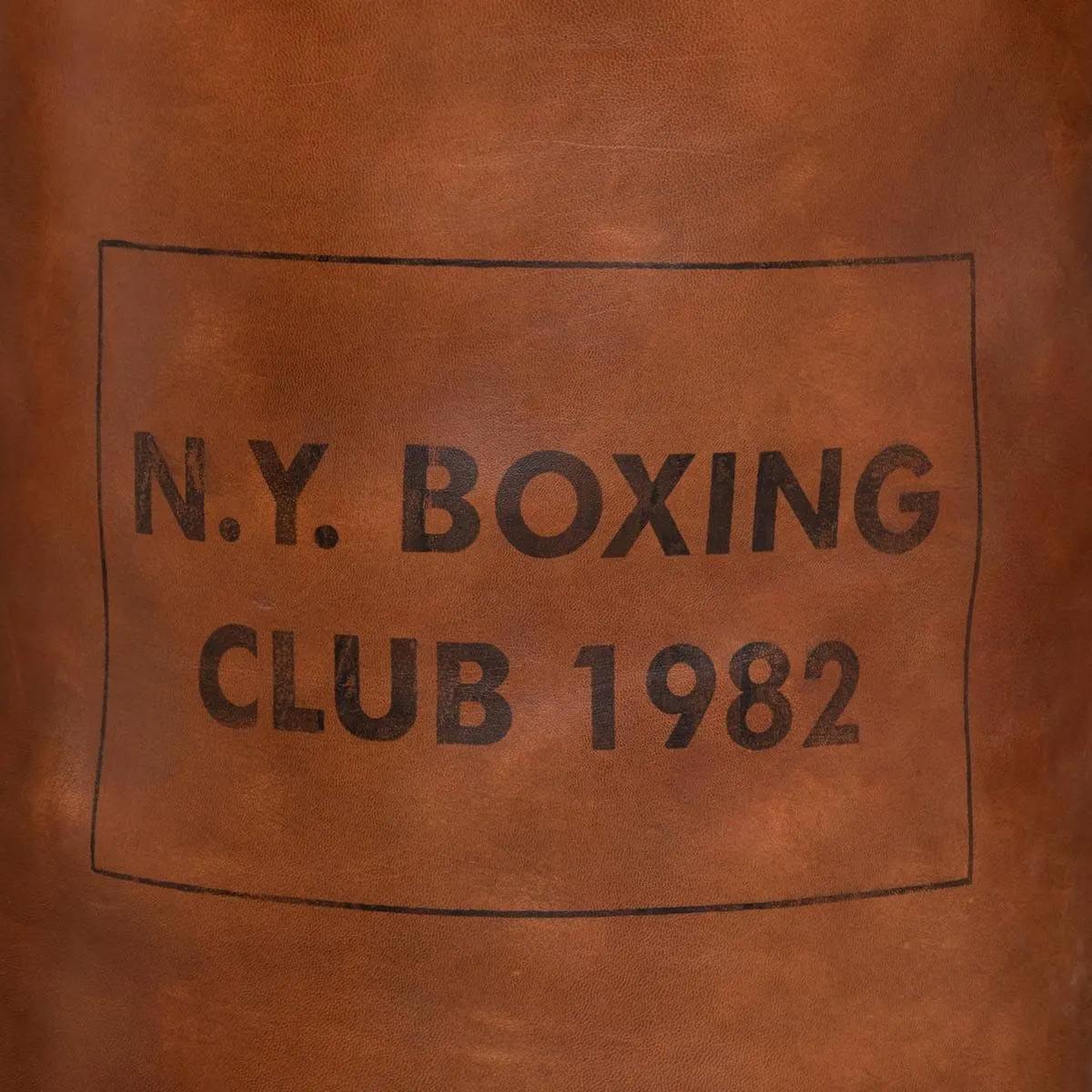 Voir la diapositive 2 : ATMOSPHERA Sac de boxe en cuir déco  loft  100cm marron
