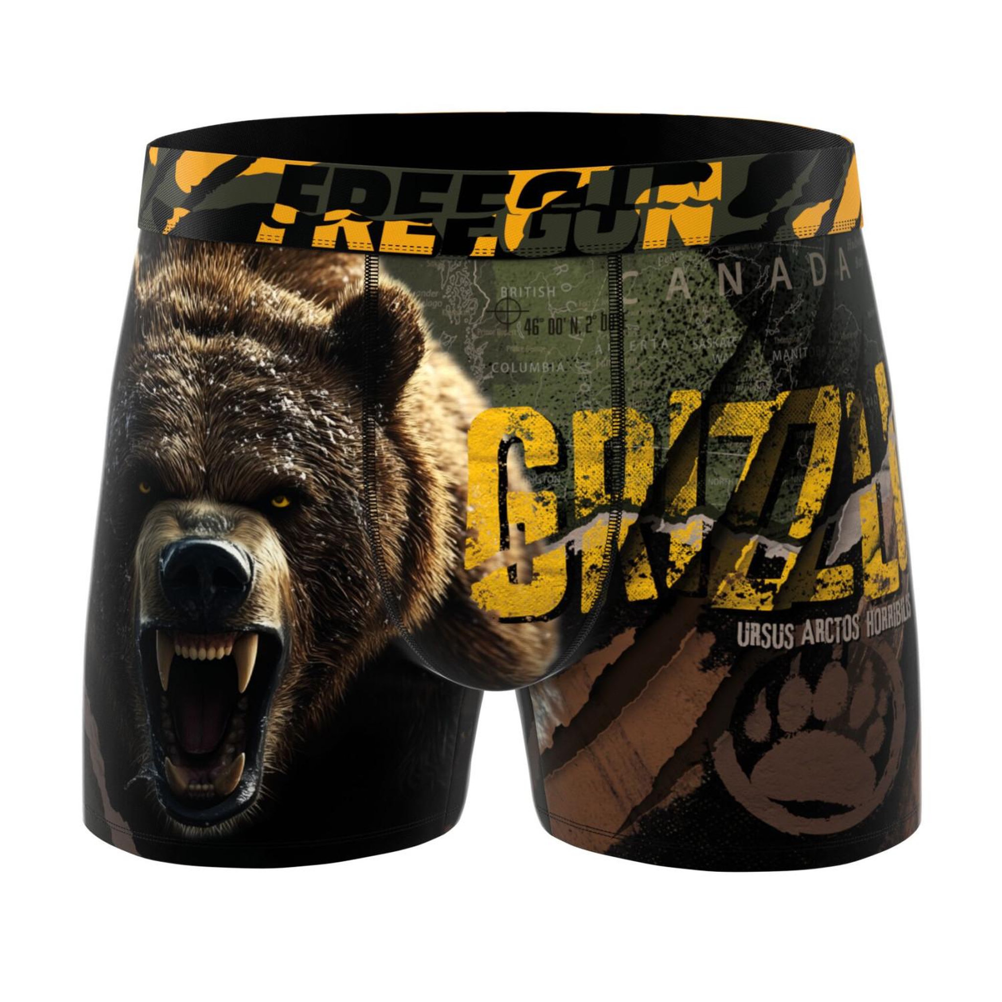 Voir la diapositive 3 : FREEGUN Lot de 4 boxers enfant wild animals