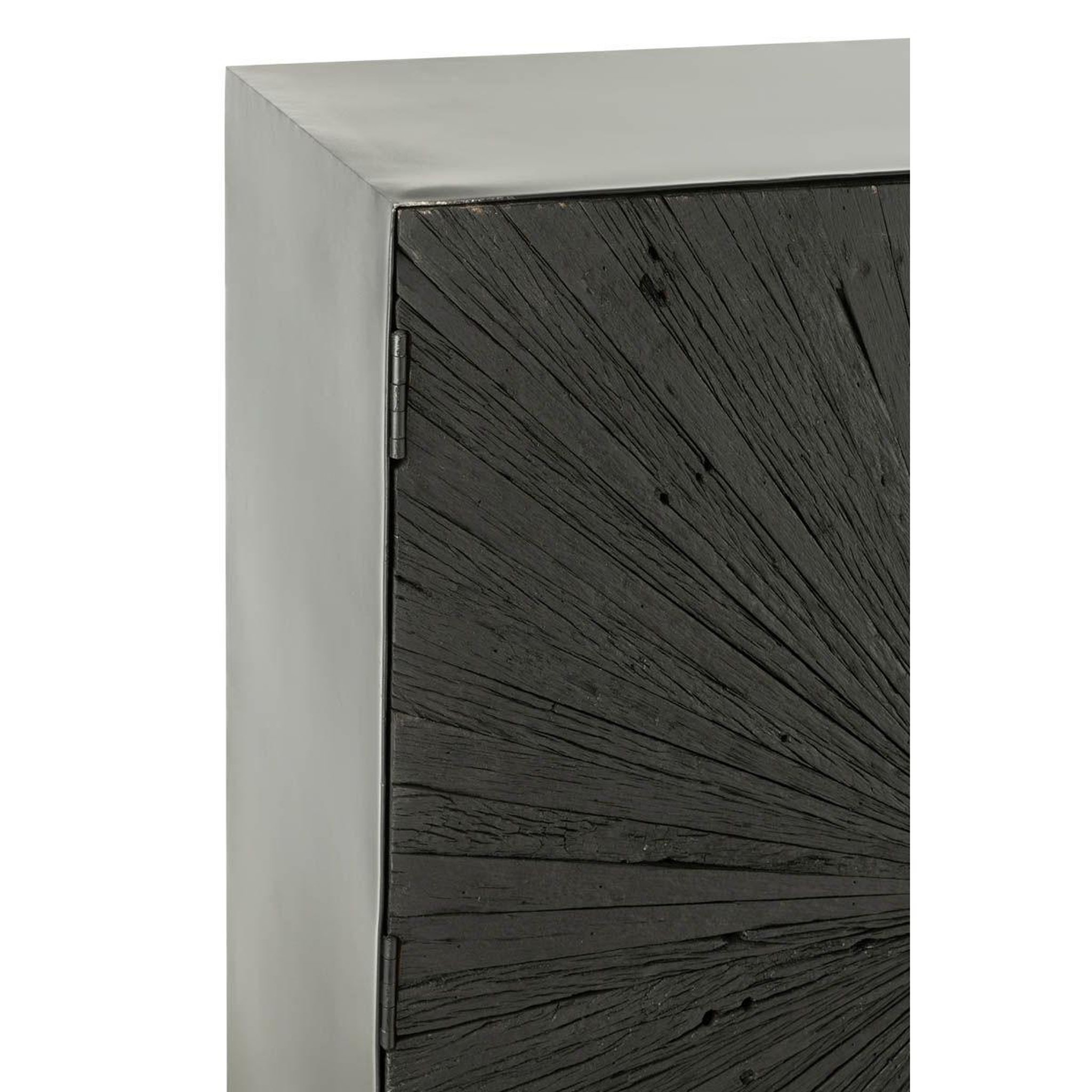 Voir la diapositive 6 : J-LINE Commode 2 portes en bois  shanil  162cm noir
