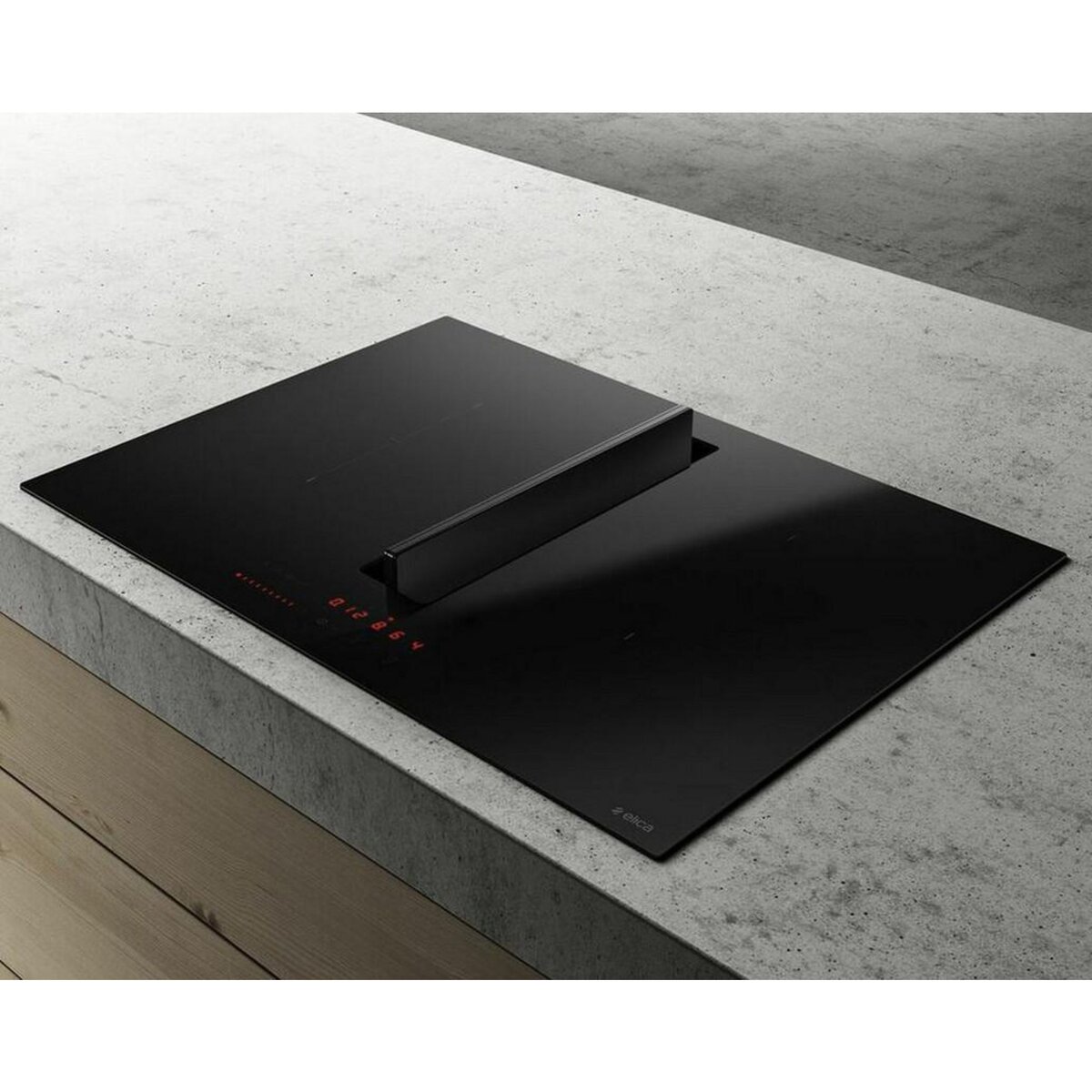 ELICA Table de cuisson aspirante induction 72cm 4 feux 7500w noir - prf0167054