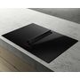 Voir la diapositive 2 : ELICA Table de cuisson aspirante induction 72cm 4 feux 7500w noir - prf0167054