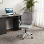 Voir la diapositive 2 : VINSETTO Chaise de bureau ergonomique réglable inclinable pivotante maille polyester gris