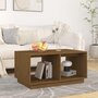 Voir la diapositive 1 : VIDAXL Table basse Marron miel 80x50x40 cm Bois massif de pin