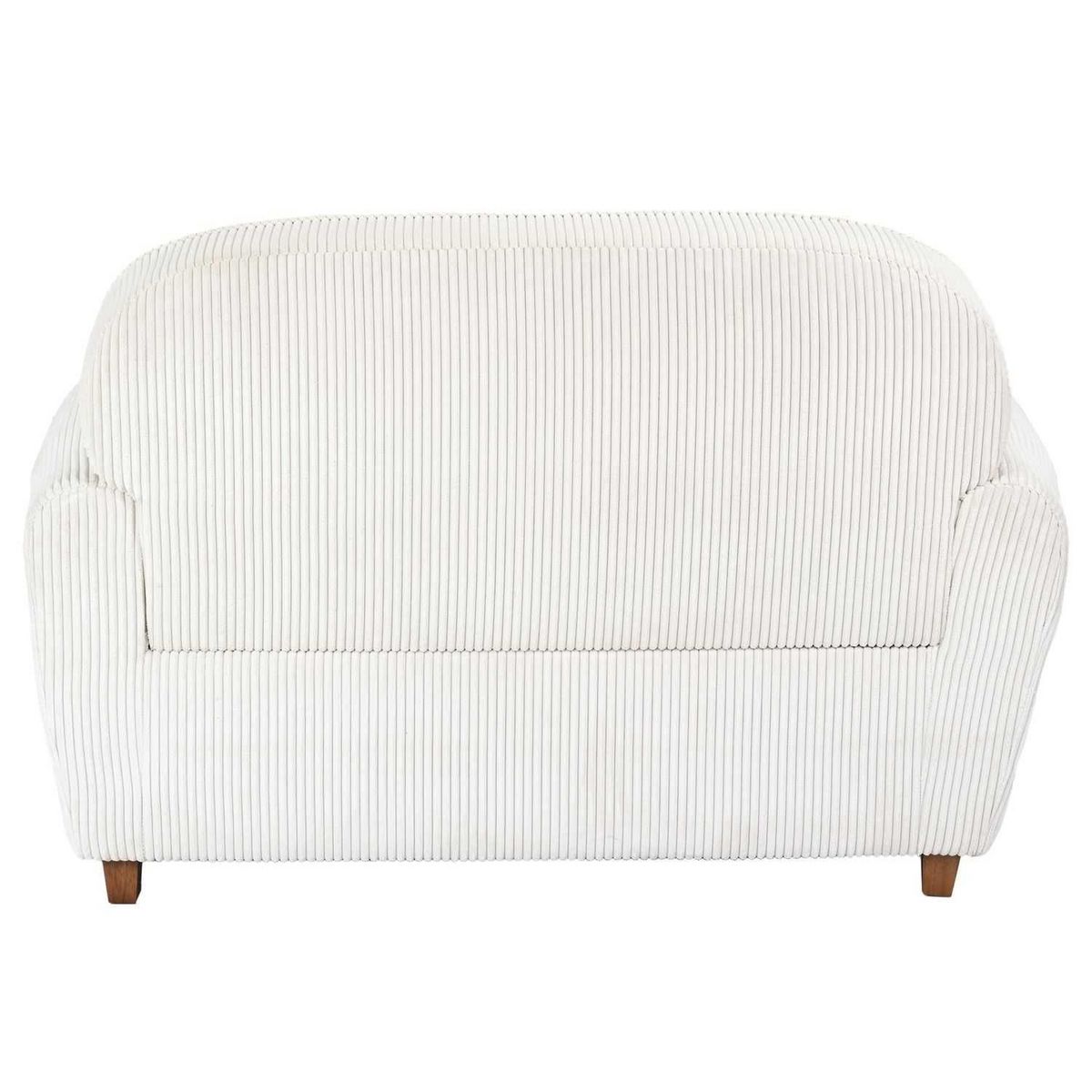 The Home Deco Factory Canapé club en tissu côtelé Drammen - 2 Places - Beige