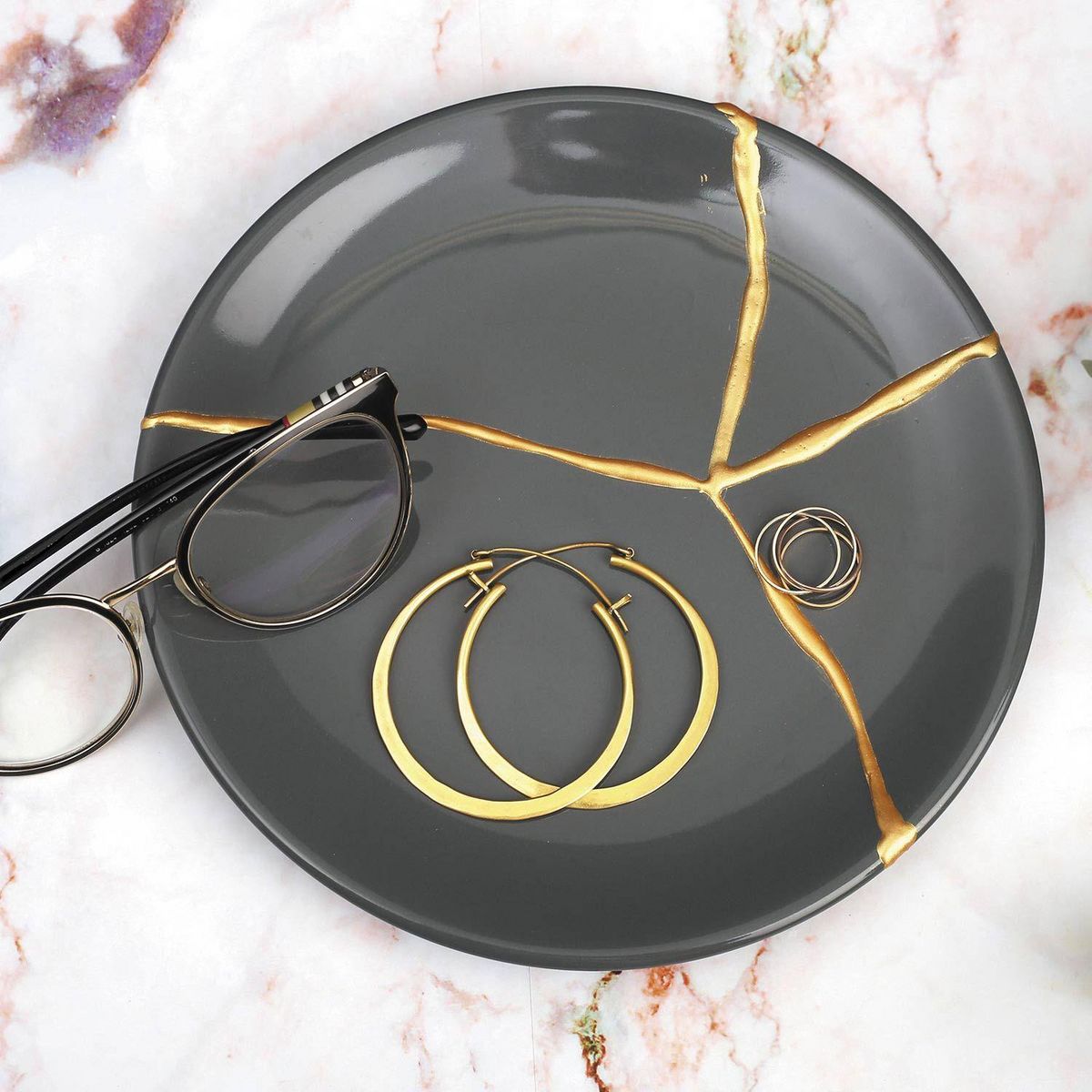Graine créative Coffret DIY réparation Kintsugi doré