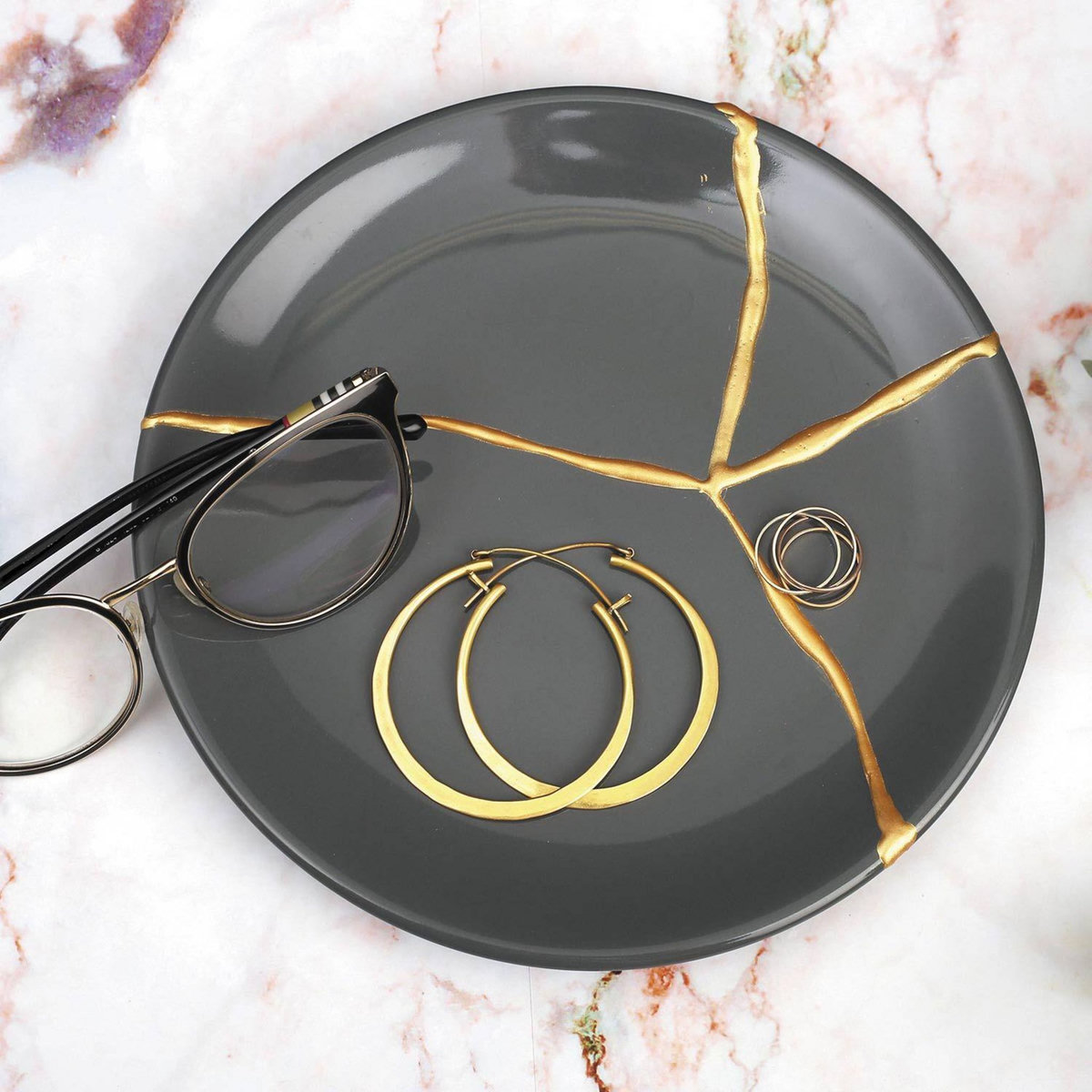 Graine créative Coffret DIY réparation Kintsugi doré
