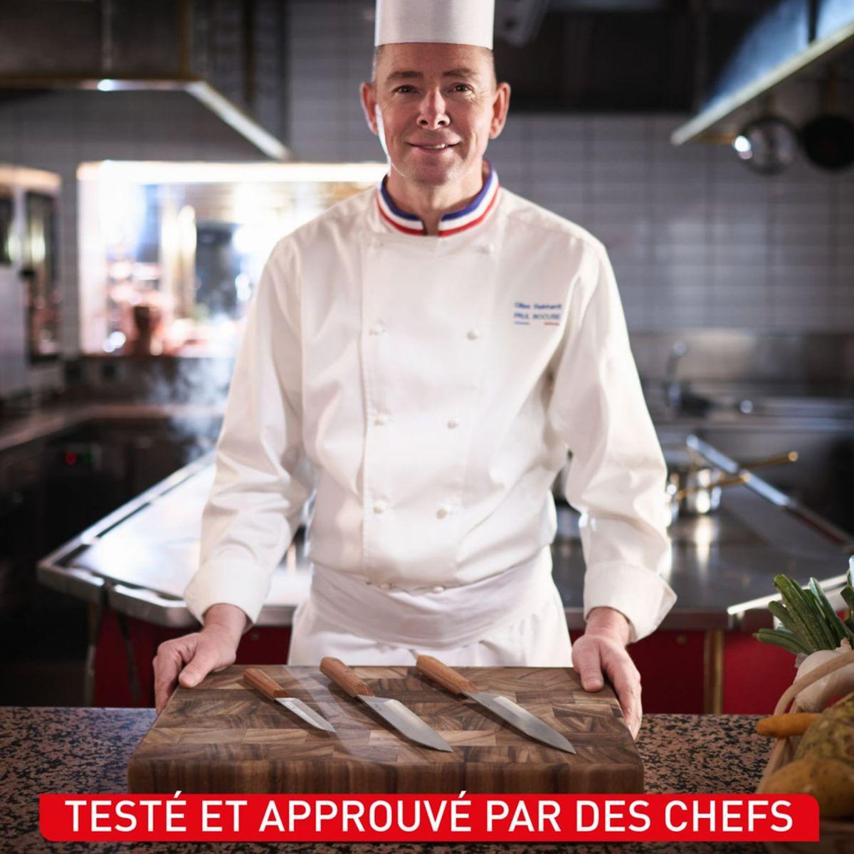 TEFAL Set de couteaux 3 couteaux Collection Paul Bocuse