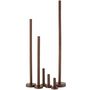 Voir la diapositive 3 : Paris Prix Lot de 3 Chandeliers Déco  Mat  21cm Marron Foncé