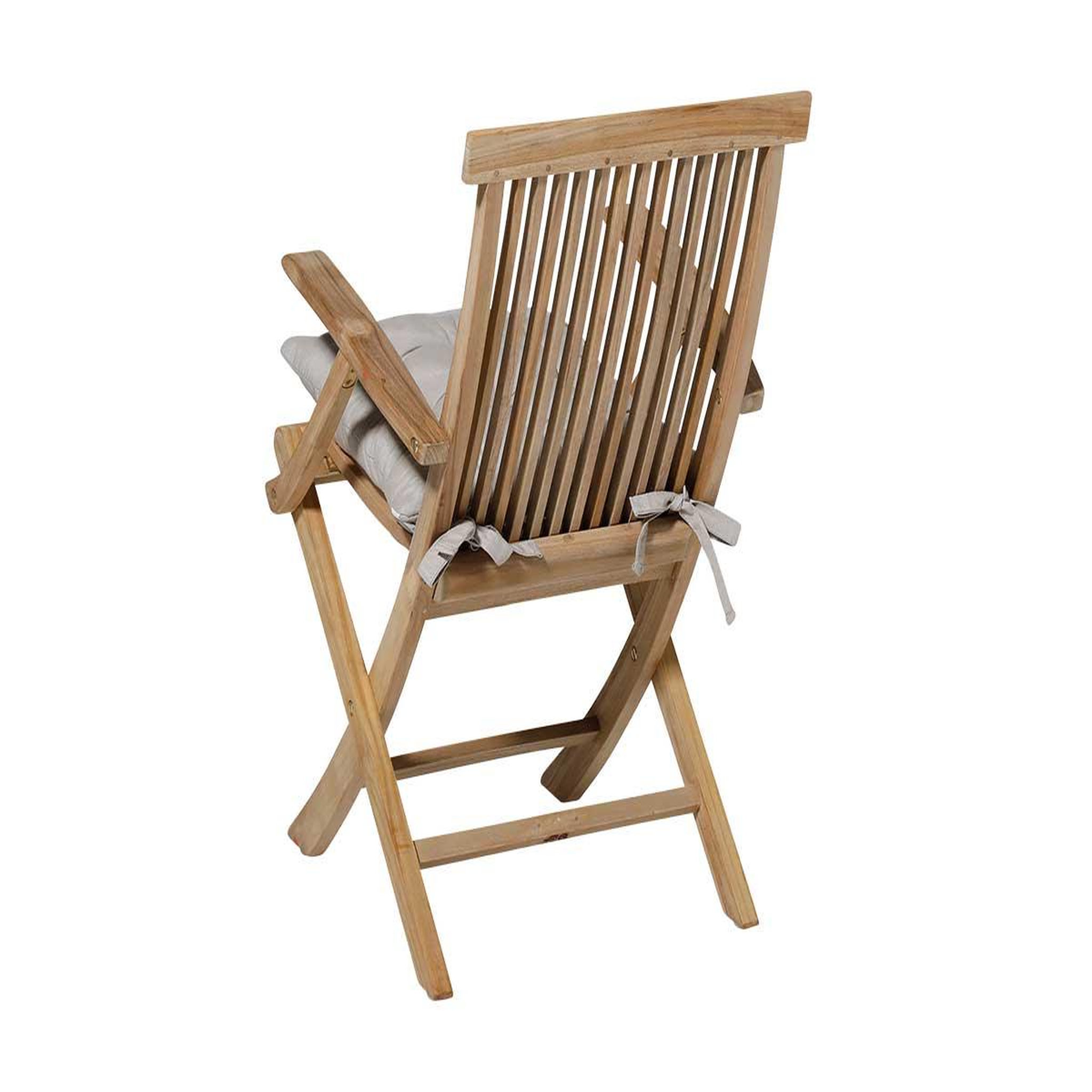 Voir la diapositive 4 : MADISON Galette de chaise de jardin Toscane Panama Linnen 46 x 46 cm