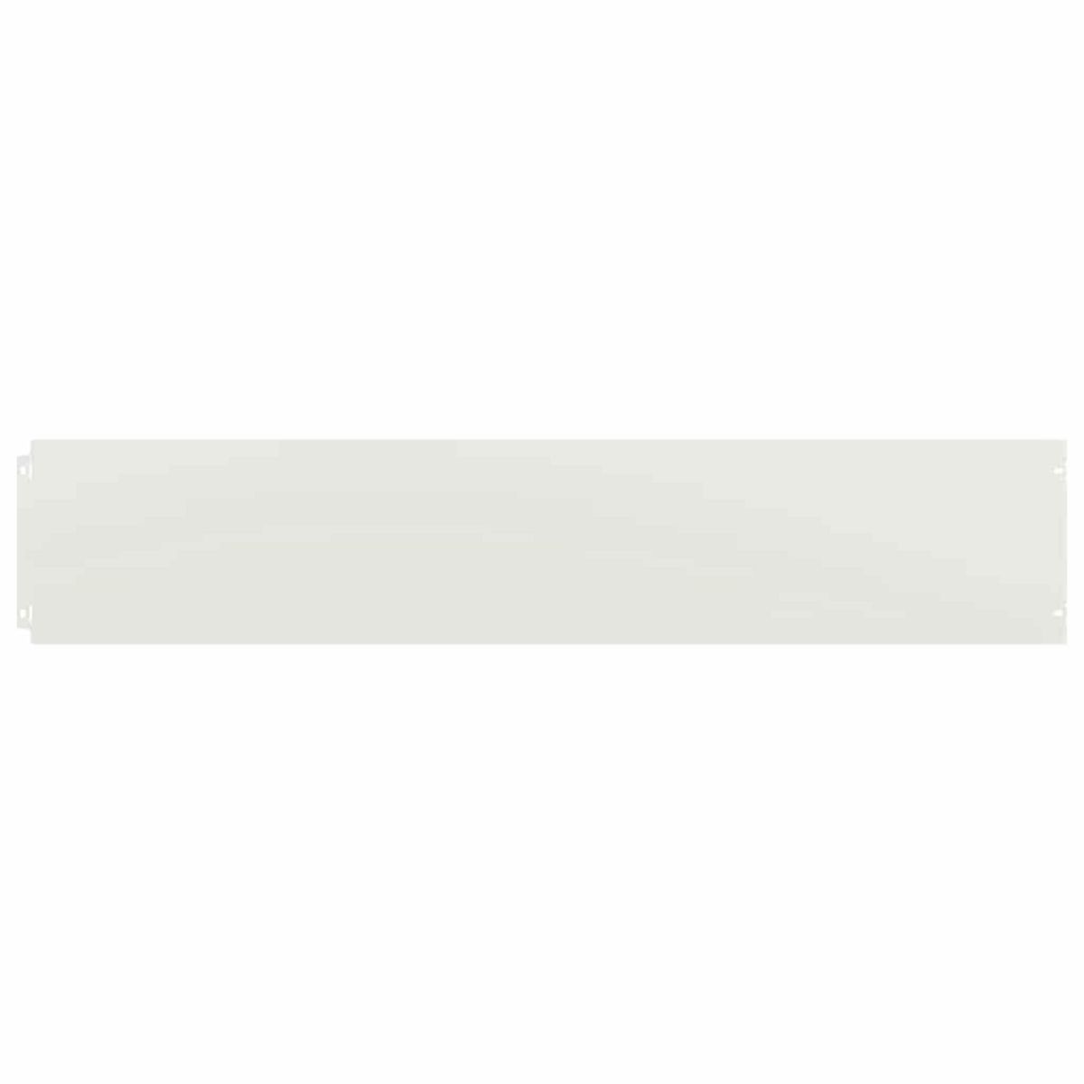 VIDAXL Bordures de pelouse 30 pcs blanc 20x103 cm acier lamine a froid