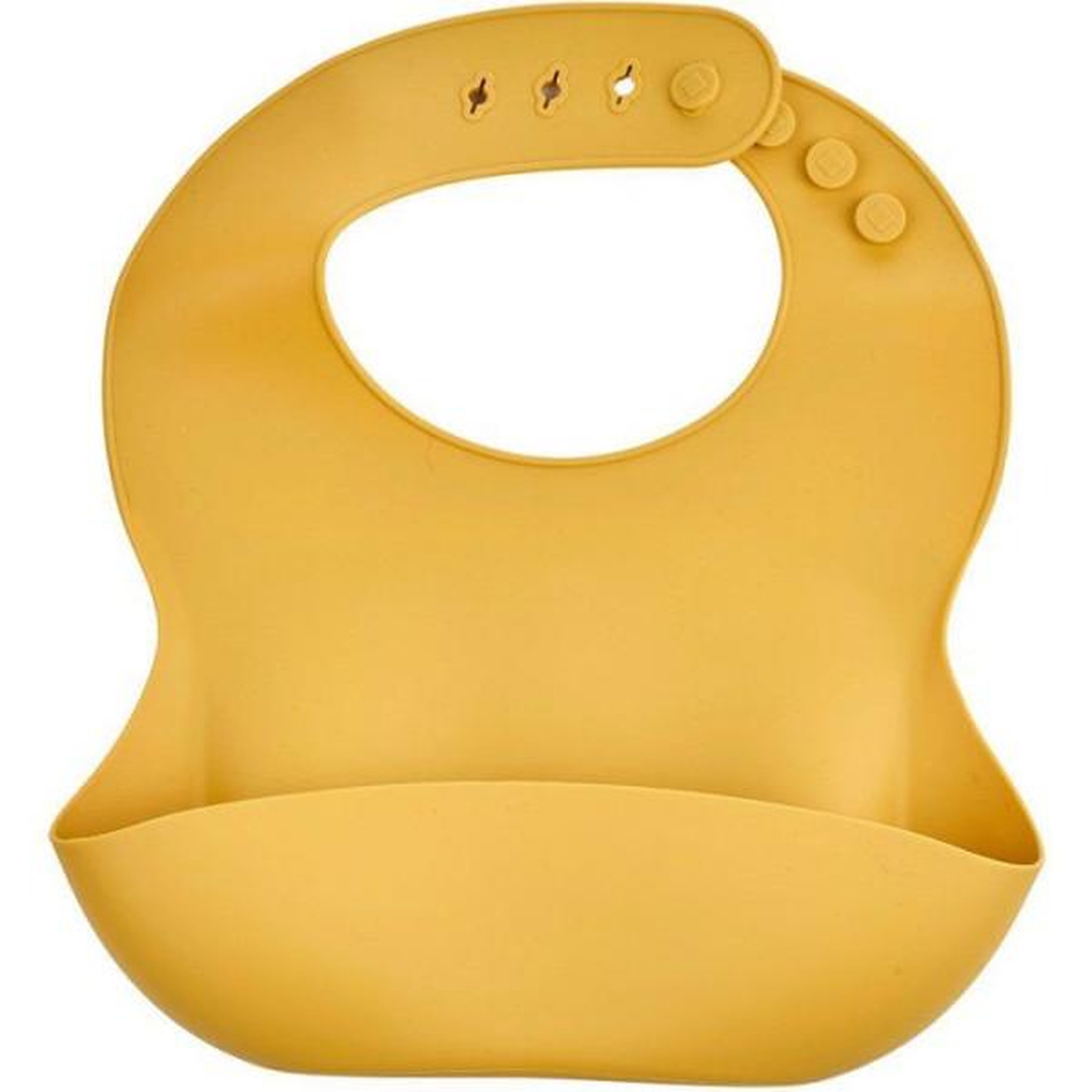 THERMOBABY Bavoir silicone - THERMOBABY - Avec récupérateur - Jaune miel