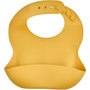 Voir la diapositive 1 : THERMOBABY Bavoir silicone - THERMOBABY - Avec récupérateur - Jaune miel