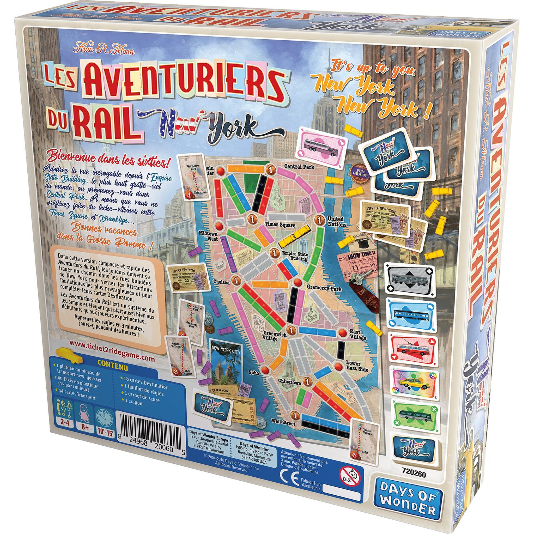 Voir la diapositive 2 : ASMODEE Jeu Les Aventuriers du rail : New York