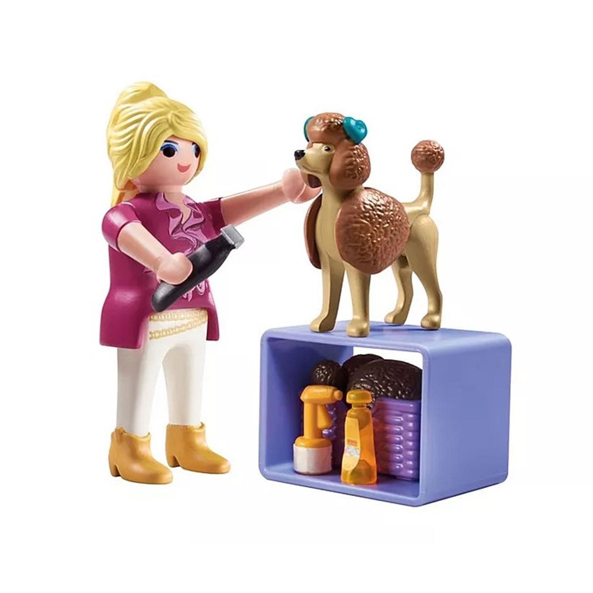 Voir la diapositive 2 : PLAYMOBIL My Life Toiletteuse avec caniche et nombreux accessoires