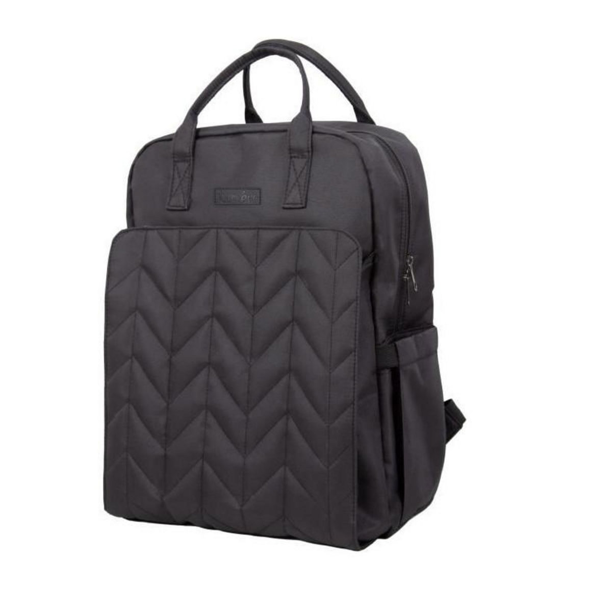 TINEO Sac a langer - TINEO- Forme sac a dos - Matelassé - Noir