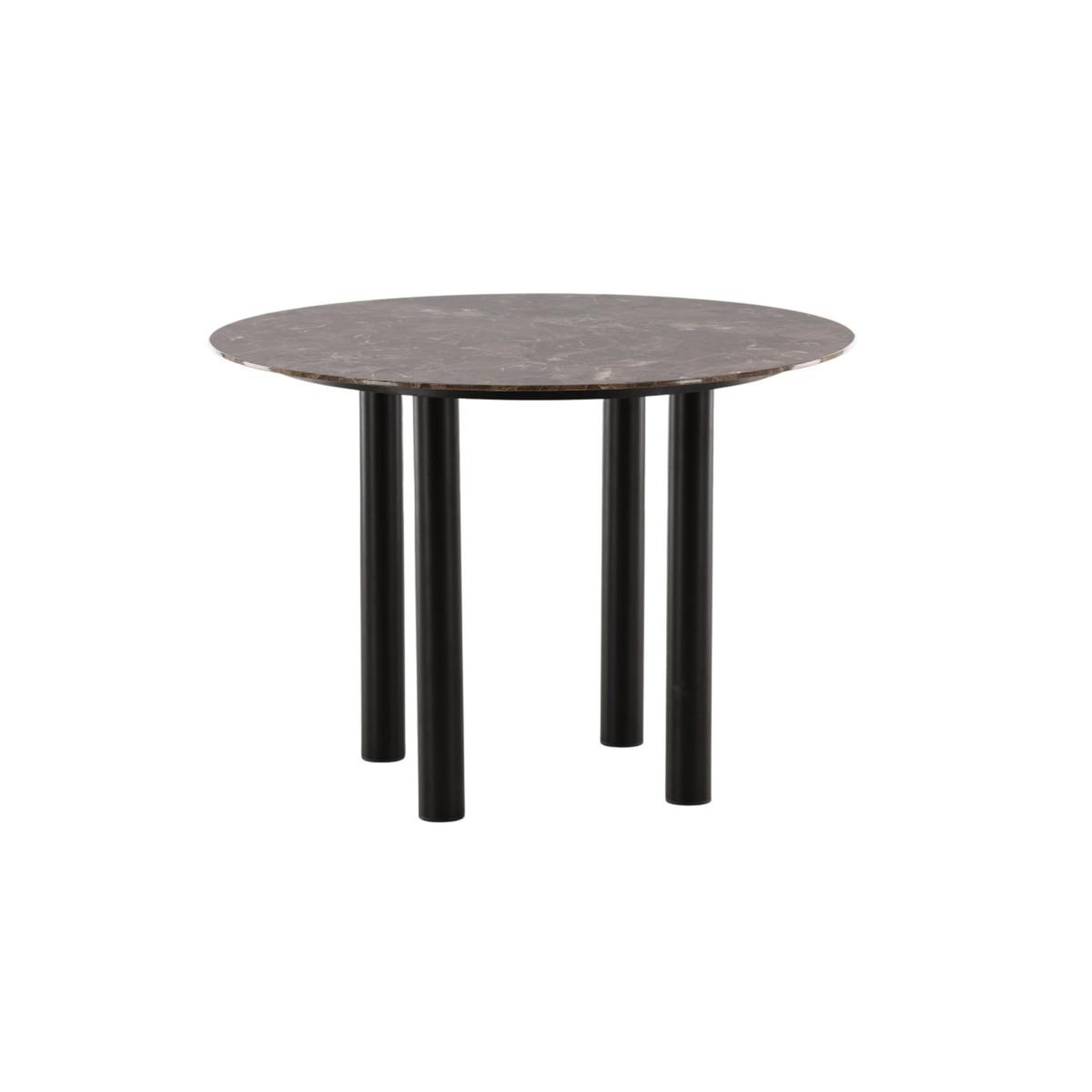 Voir la diapositive 6 : Paris Prix Table à manger ronde  havsten  106cm marron