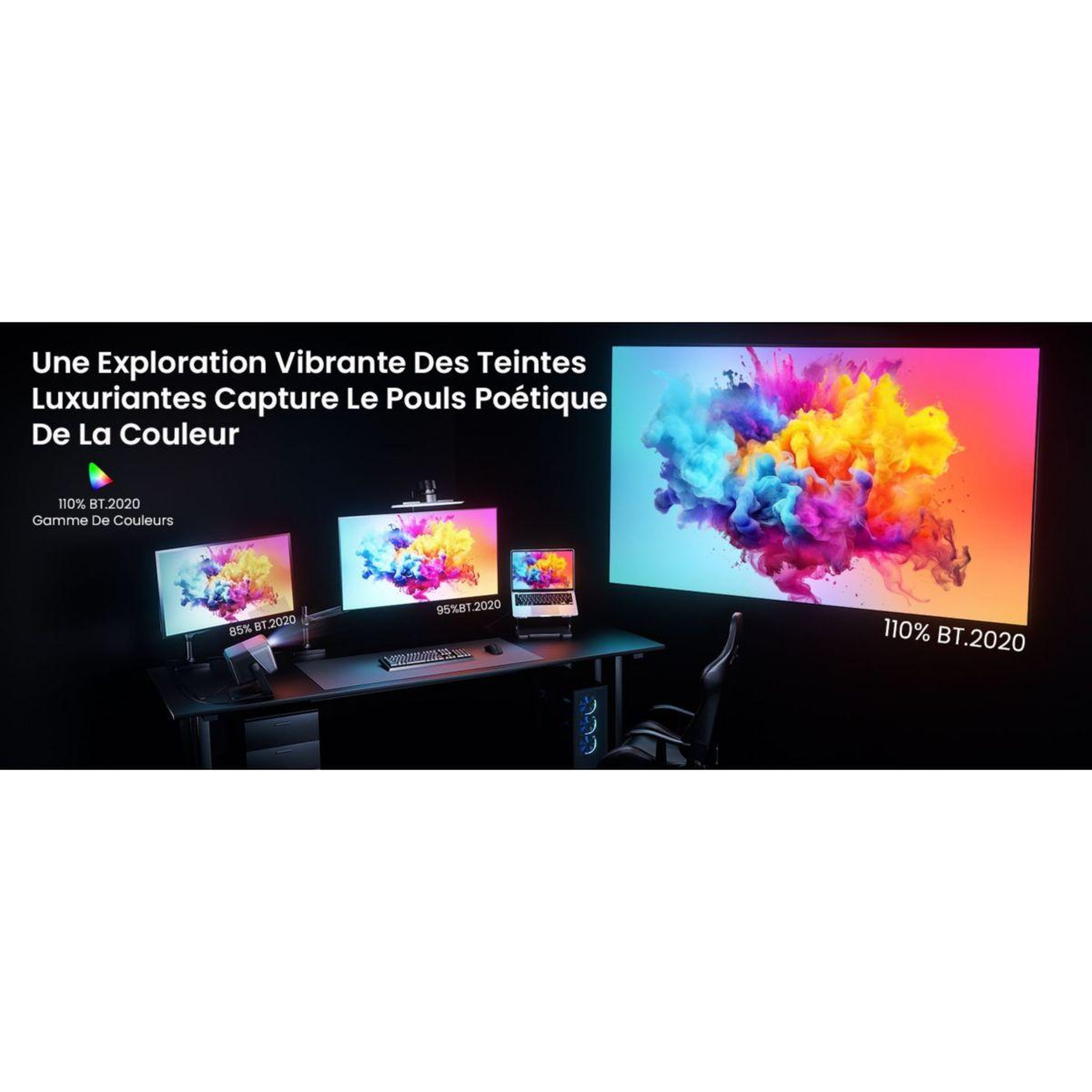 Voir la diapositive 4 : JMGO Vidéoprojecteur home cinéma n1s ultimate 4k