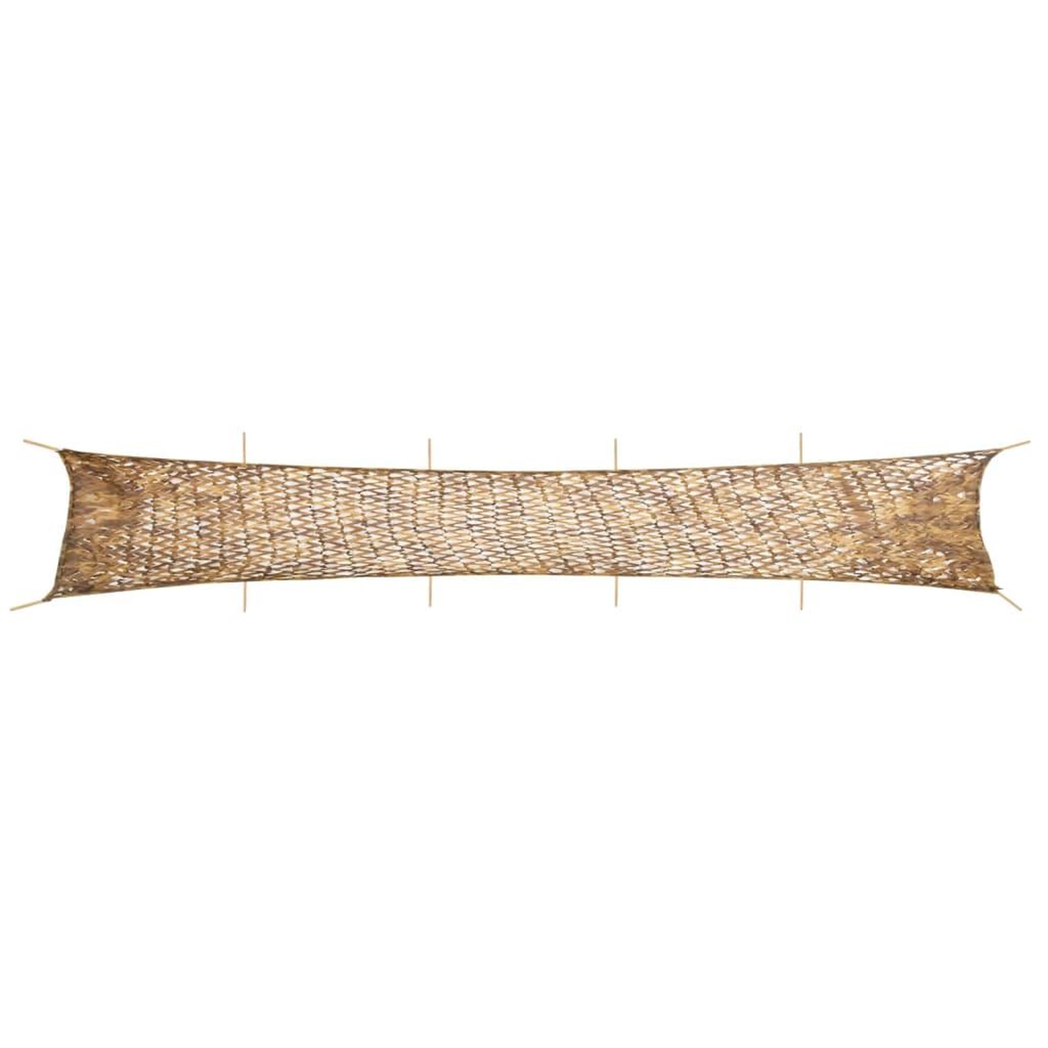 VIDAXL Filet de camouflage avec sac de rangement 1038x137 cm sable