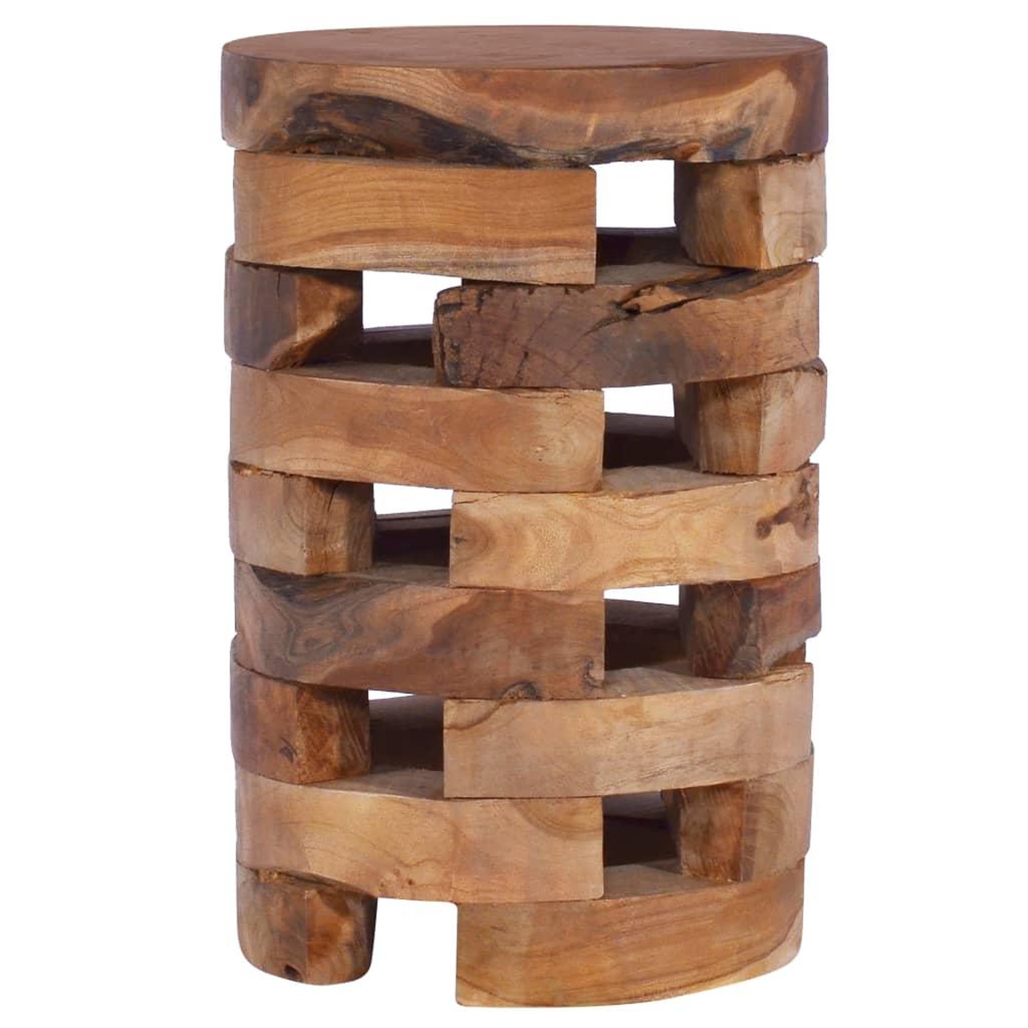 Voir la diapositive 3 : VIDAXL Table de chevet 30x30x45 cm bois de teck massif