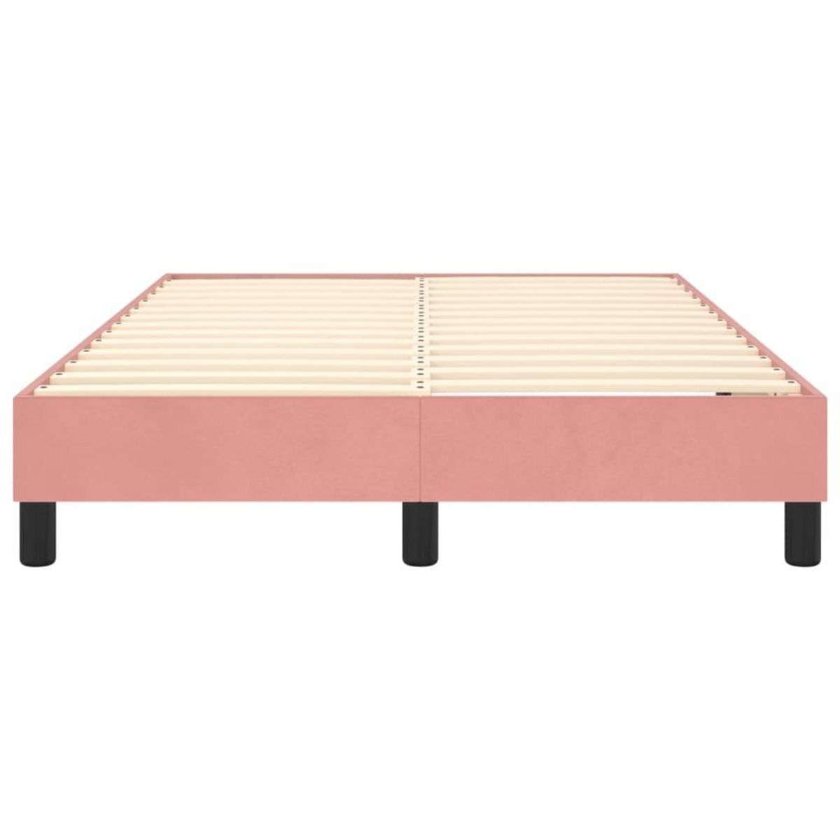 VIDAXL Cadre de lit sans matelas rose 120x200 cm velours