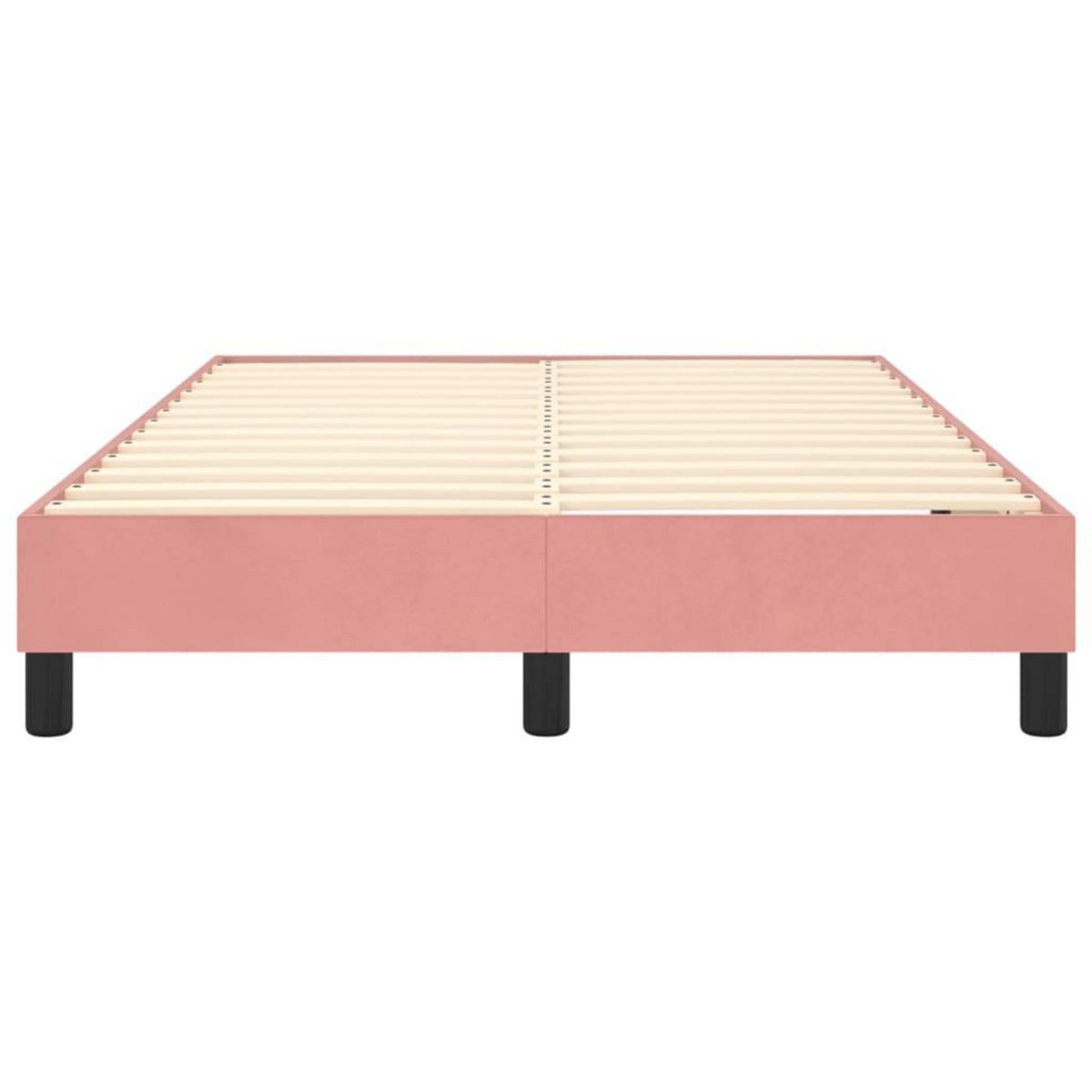 VIDAXL Cadre de lit sans matelas rose 120x200 cm velours
