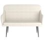 Voir la diapositive 3 : VIDAXL Banc Creme 110x76x80 cm Velours