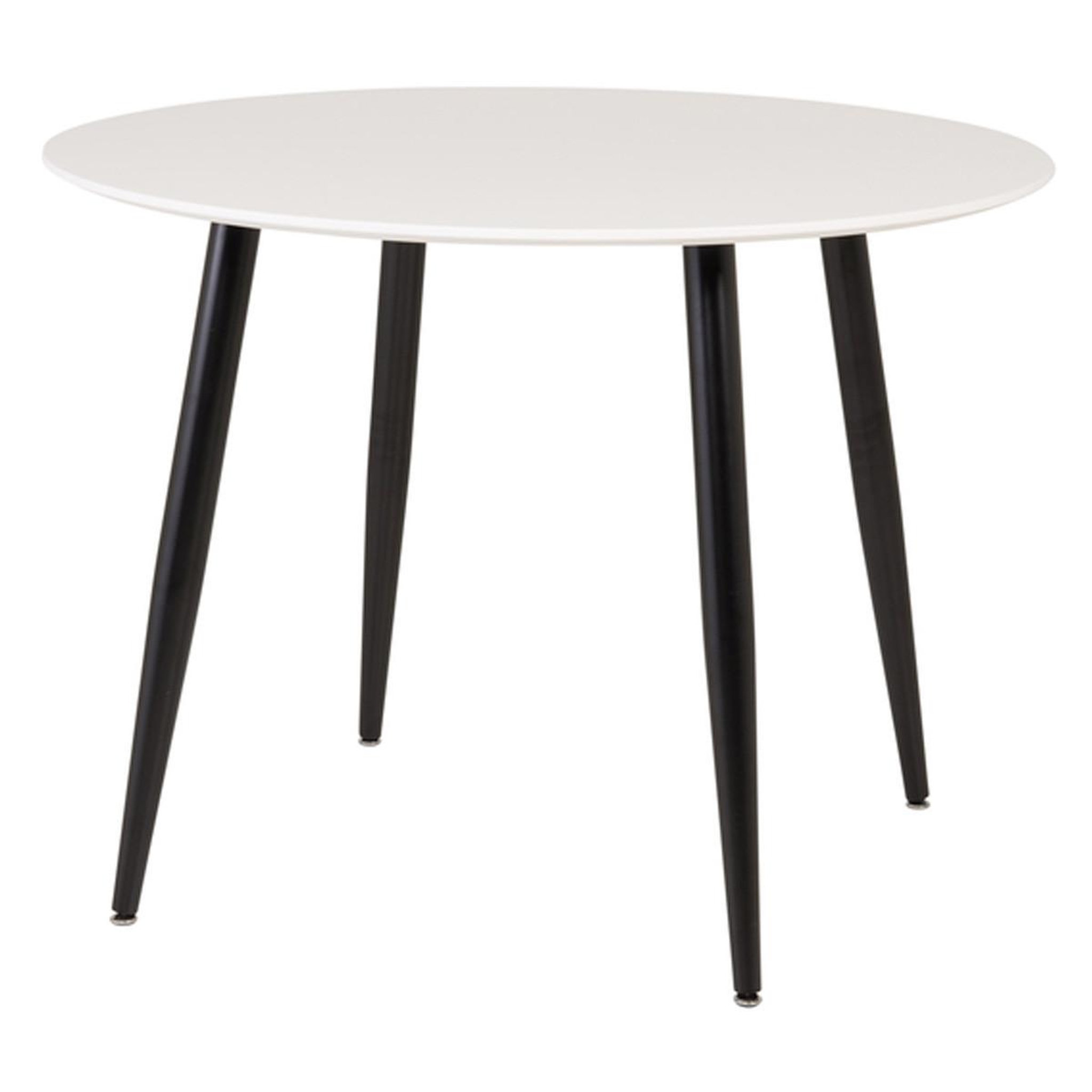 Paris Prix Table à manger ronde  plaza  100cm blanc & noir