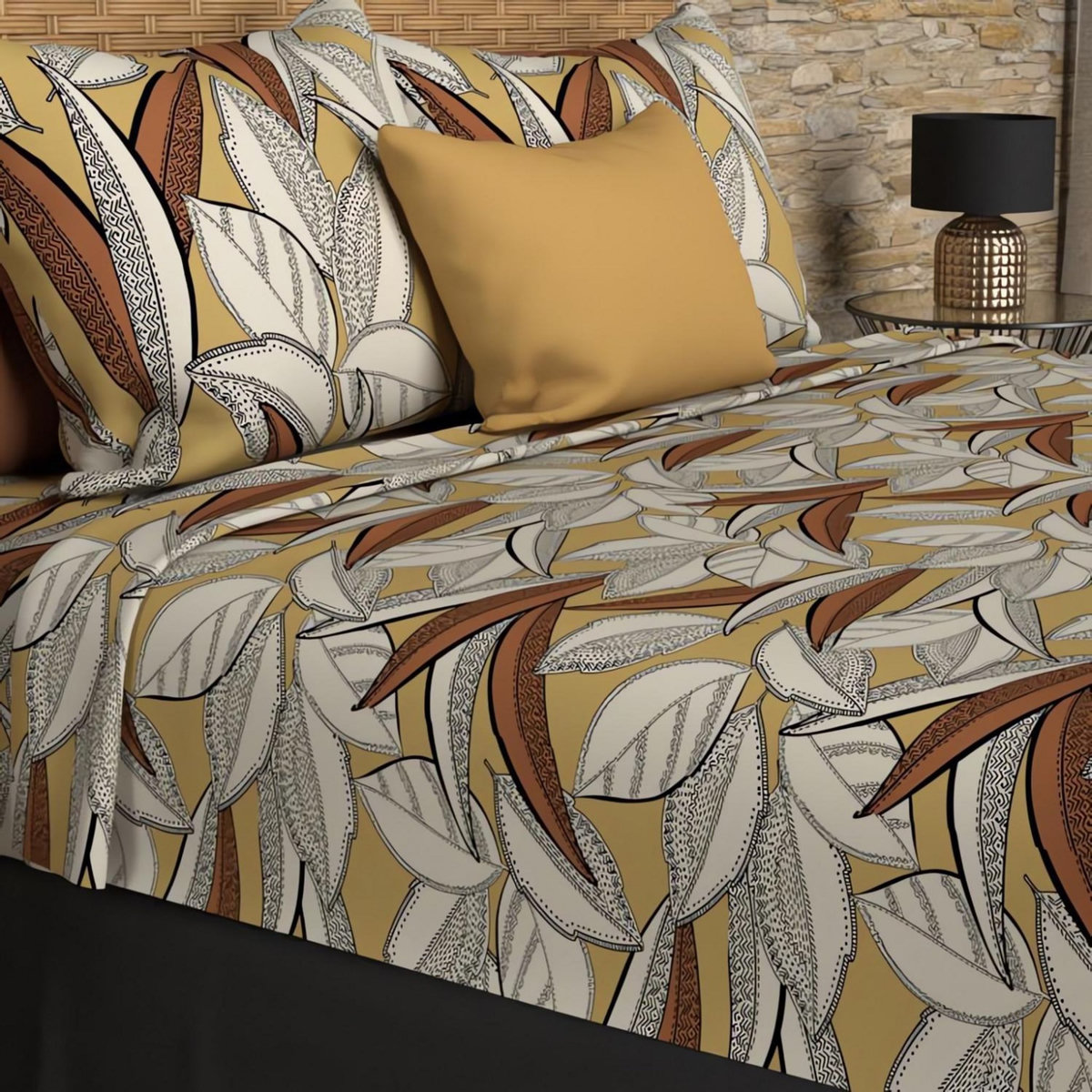 SOLEIL D'OCRE Parure de draps coton 57 fils TOGO, par Soleil d'ocre