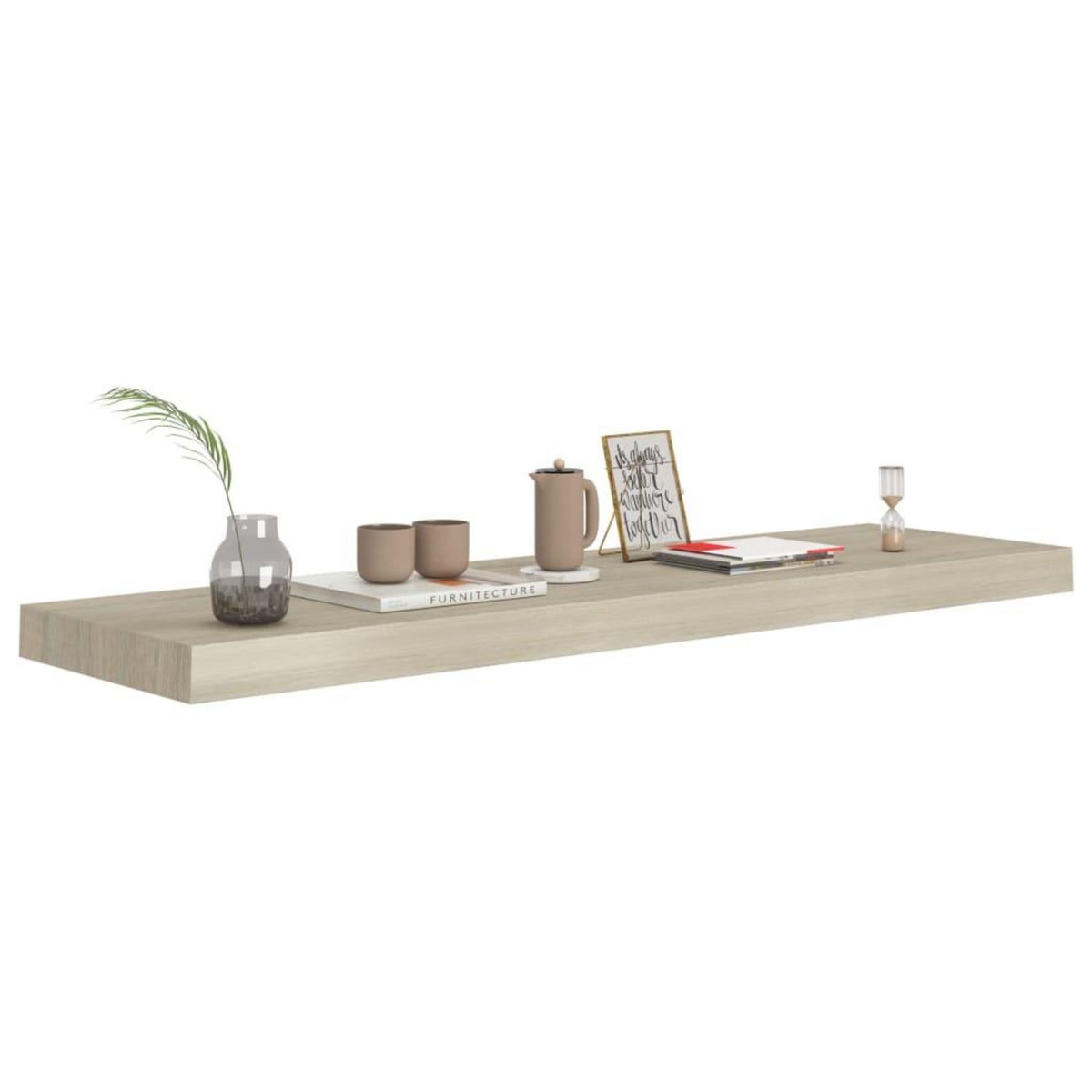 VIDAXL Etagere murale flottante chene 90x23,5x3,8 cm MDF