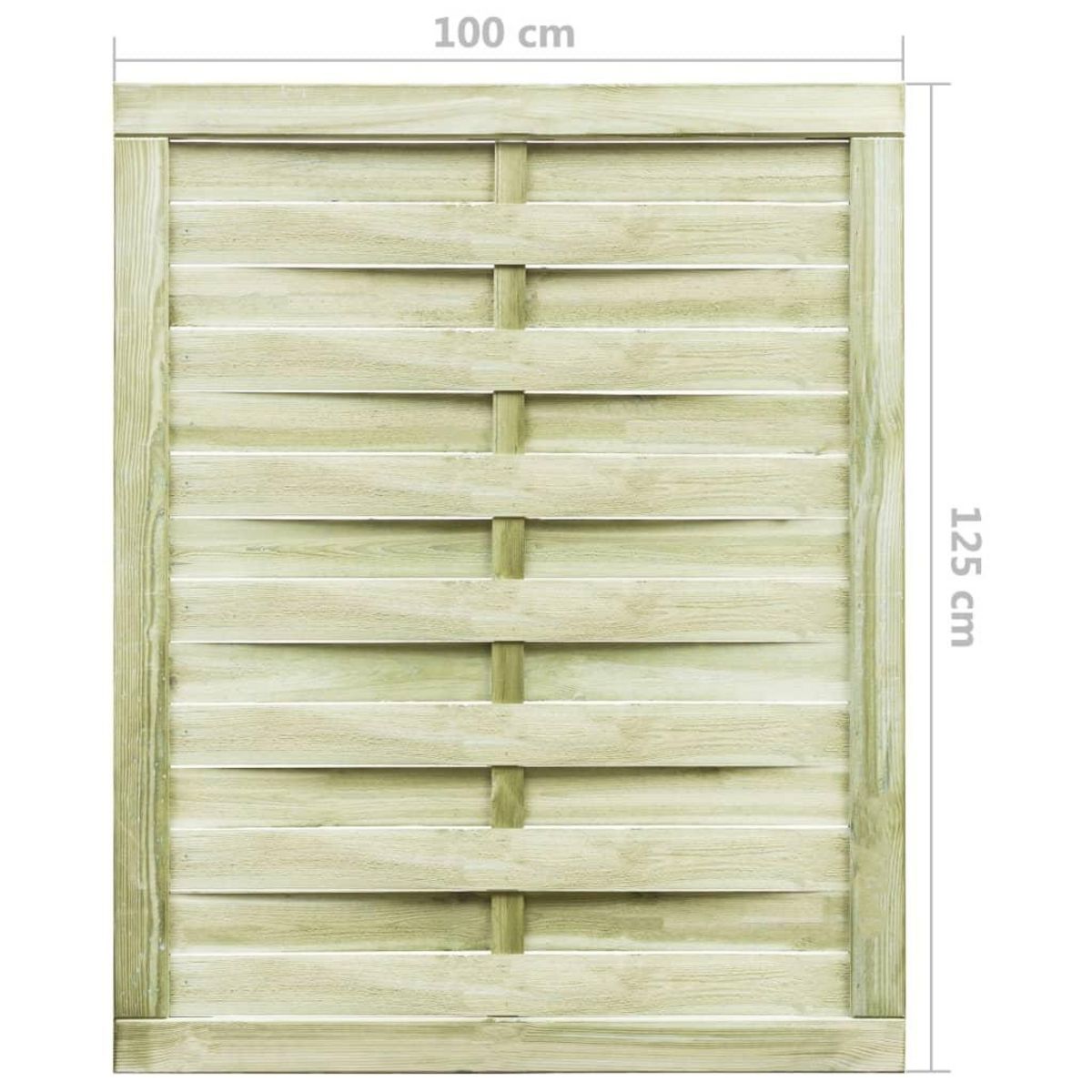 VIDAXL Portillon Bois de pin impregne 100x125 cm Vert