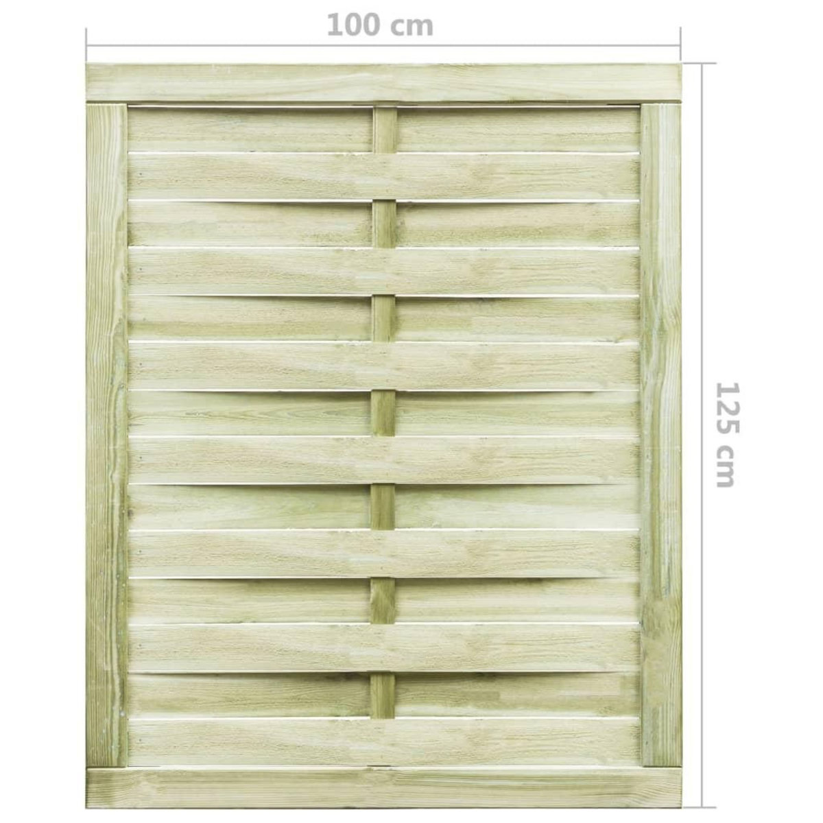 VIDAXL Portillon Bois de pin impregne 100x125 cm Vert