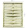 Voir la diapositive 4 : VIDAXL Portillon Bois de pin impregne 100x125 cm Vert