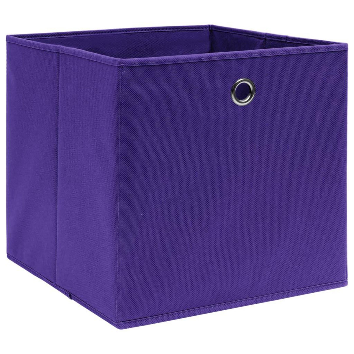 VIDAXL Boîtes de rangement 4 pcs Violet 32x32x32 cm Tissu