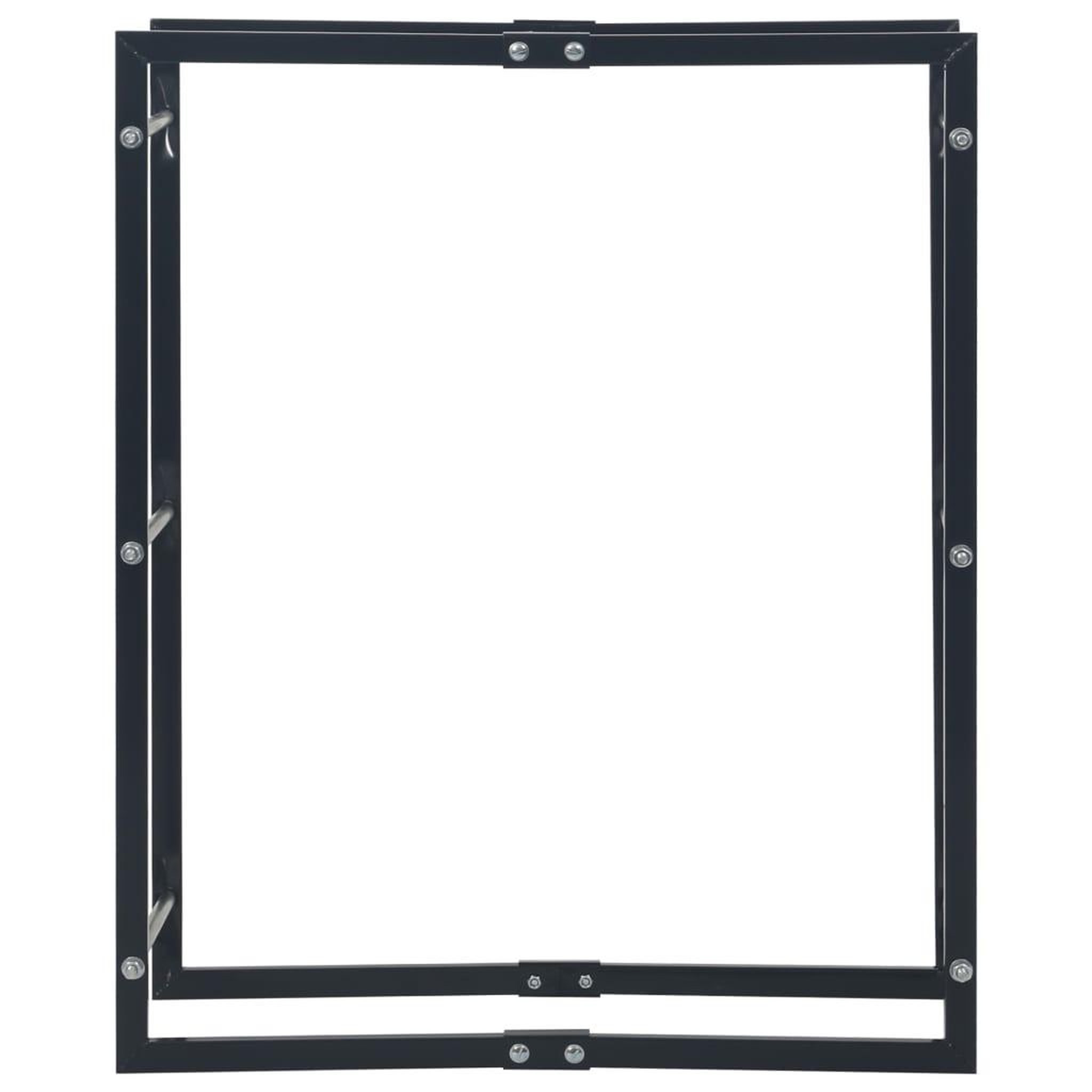 Voir la diapositive 3 : VIDAXL Portant de bois de chauffage Noir 80x25x100 cm Acier