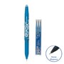 PILOT Stylo Rollerball Frixion bleu turquoise + 3 recharges bleu turquoise