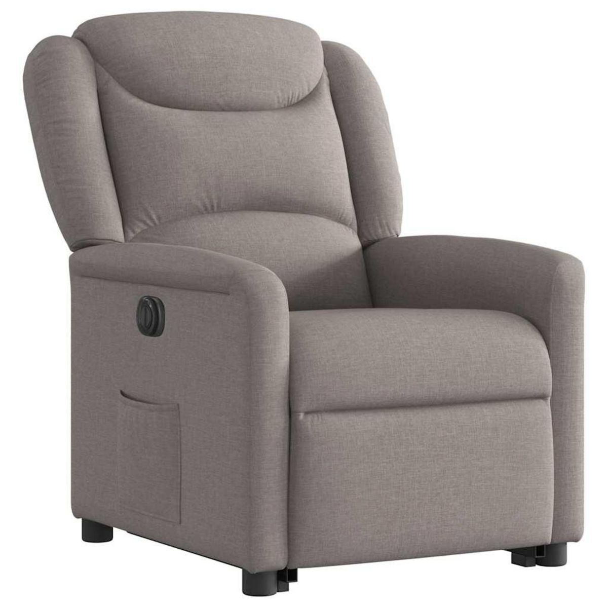 VIDAXL Fauteuil inclinable electrique taupe tissu