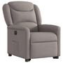 Voir la diapositive 4 : VIDAXL Fauteuil inclinable electrique taupe tissu