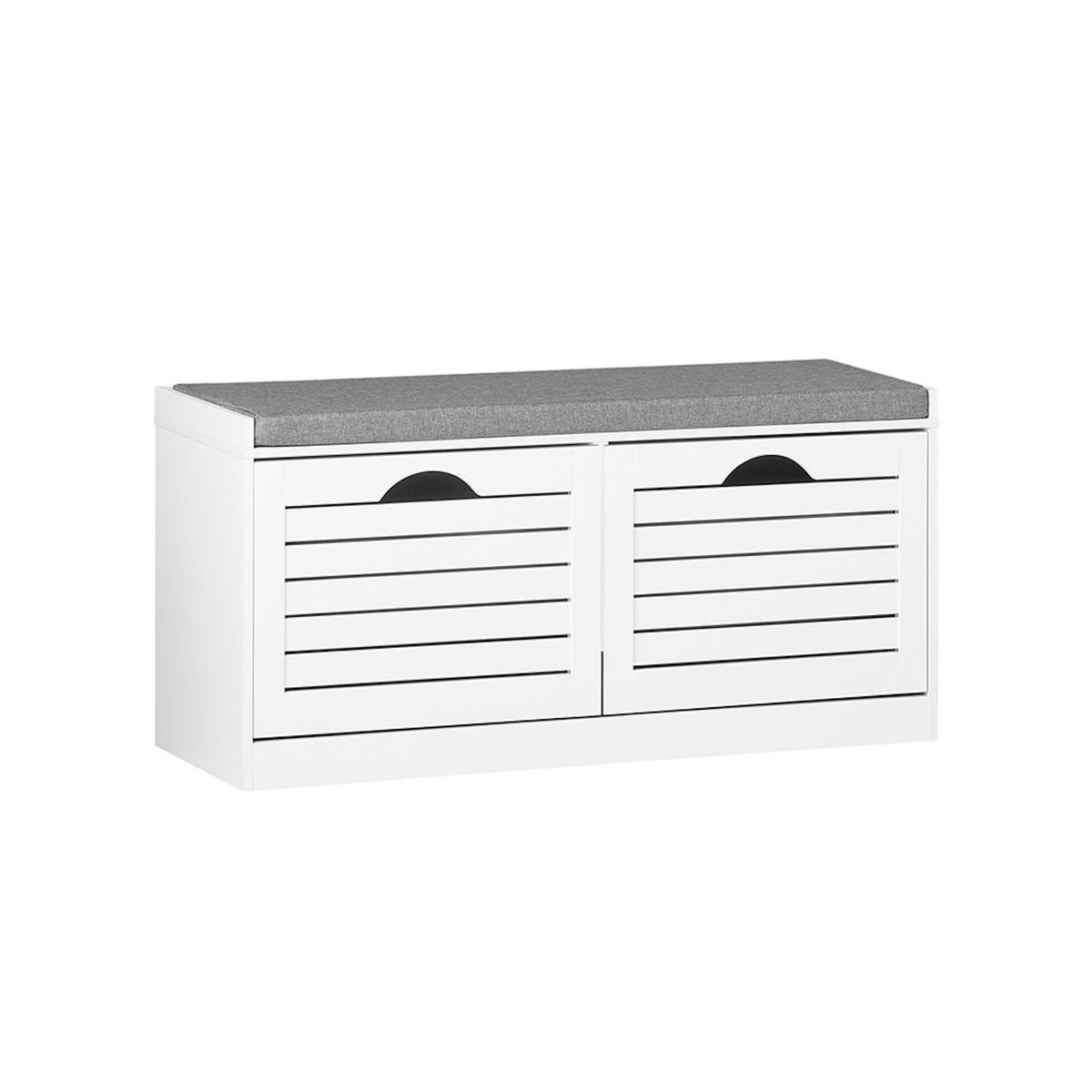 SOBUY Banc Rangement Chaussures Blanc 94x30x47cm FSR62-II-W