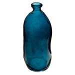 ATMOSPHERA Vase Vintage en Verre  Bouteille  35cm Bleu