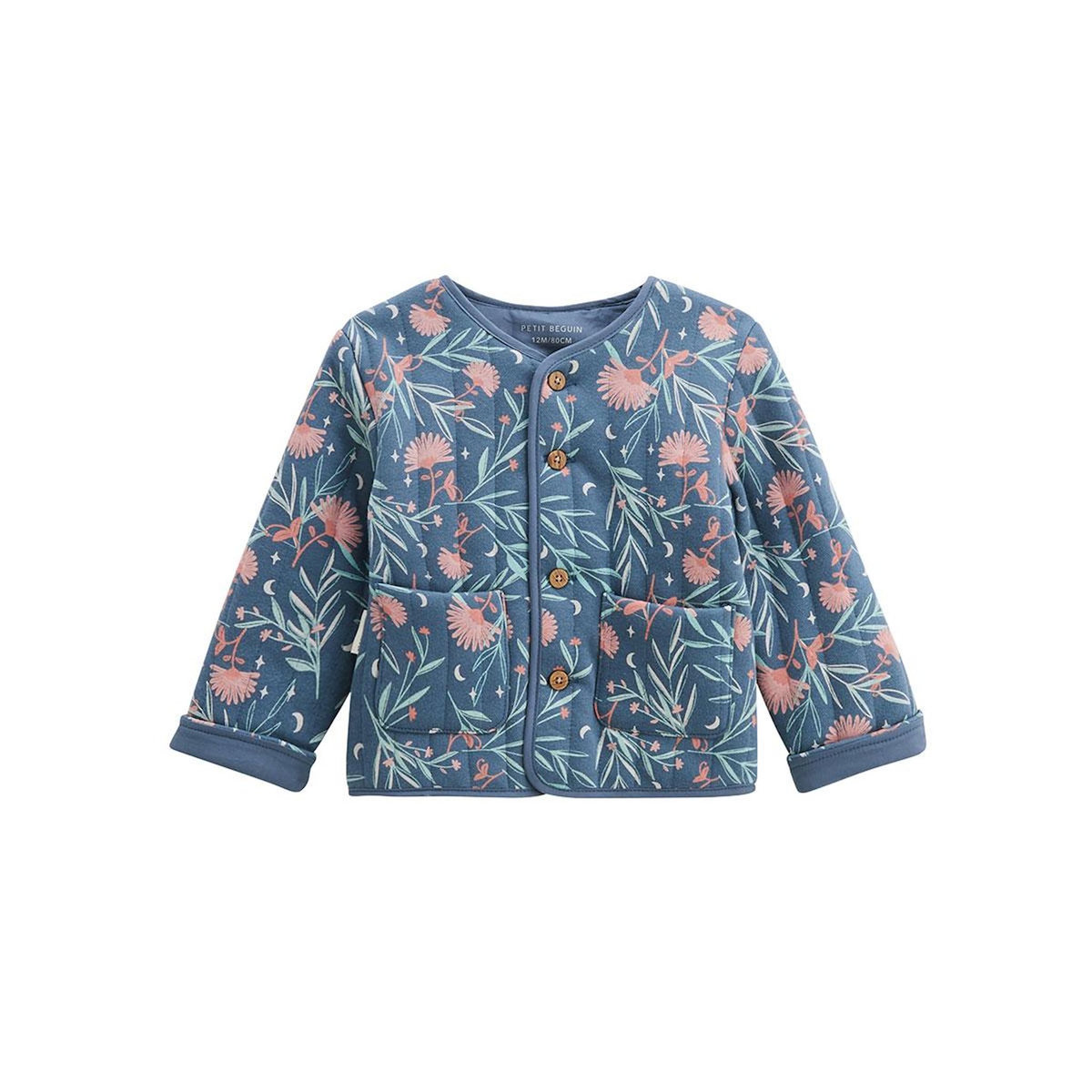 Petit Béguin Veste enfant en coton matelassé Dina