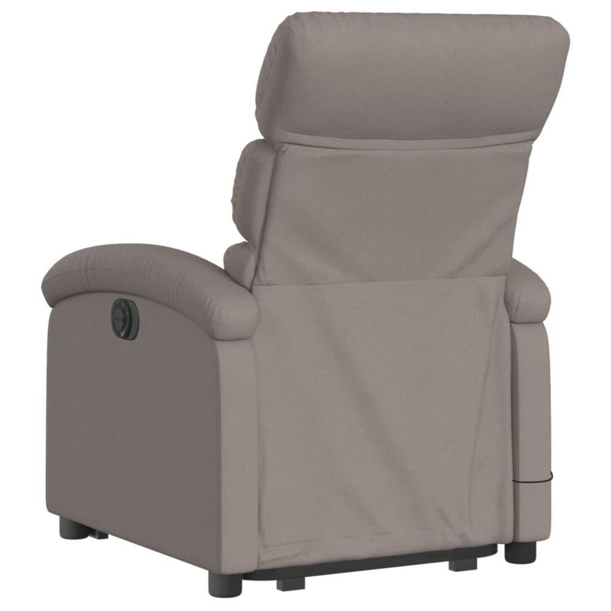 VIDAXL Fauteuil inclinable de massage electrique Taupe Tissu