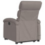 Voir la diapositive 4 : VIDAXL Fauteuil inclinable de massage electrique Taupe Tissu