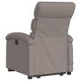 Voir la diapositive 4 : VIDAXL Fauteuil inclinable de massage electrique Taupe Tissu